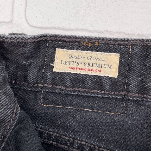 Levis‎ Jeans Women 25Wx30L ACT 26x28 Black Baggy Dad PC9-A3494-0018 Distressed - Picture 6 of 15